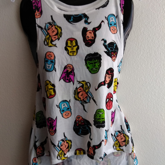 Freeze Tops - Marvel Junior Women Super Hero Tank Top